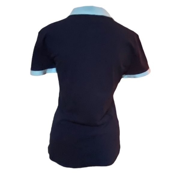 Vicompte A Navy Blue / Light Blue Polo Size 3 (Small USA) - Picture 3 of 8